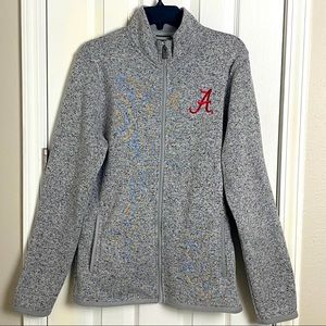 **ALABAMA Crimson Tide fleece jacket. Unisex Small